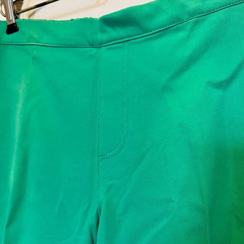 Isaac Mizrahi Live! 24/7 Stretch Cropped Pull-On Pants Shamrock green NWOT - Picture 5 of 11